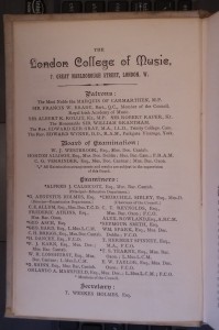 1892 Annual Register Patrons and Board Members